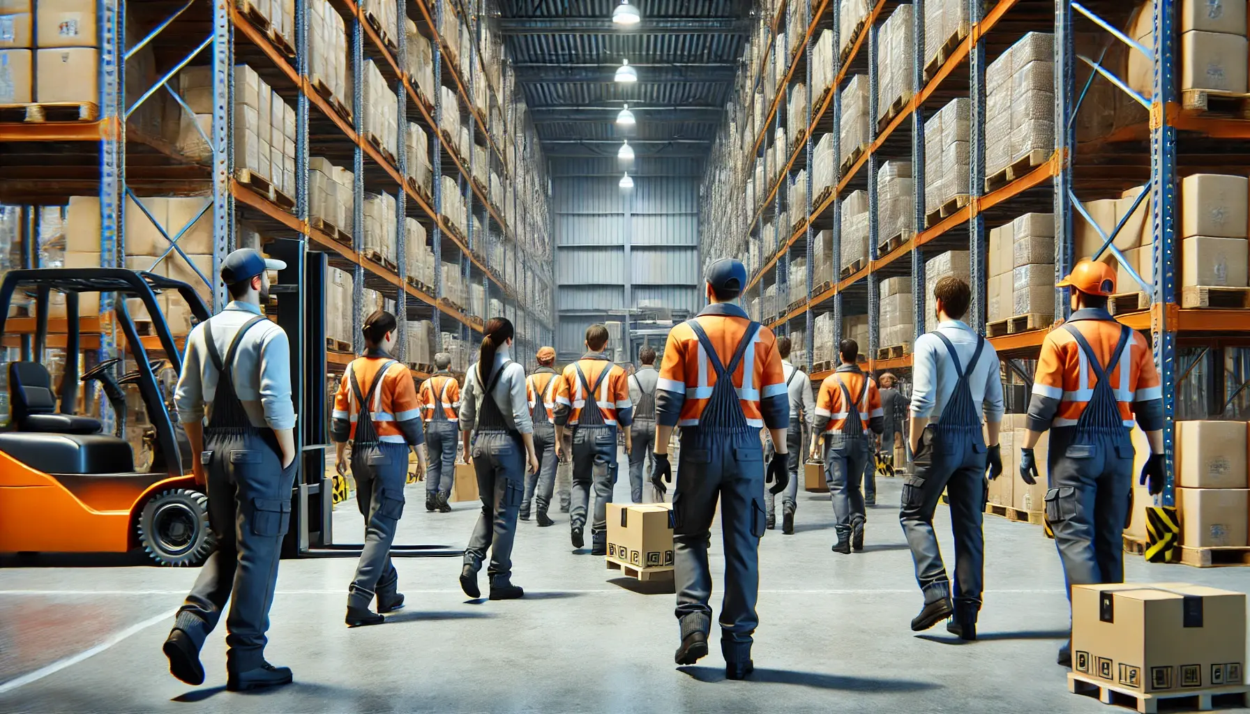 Lagerarbeiter in Logistikumgebung — Fluktuation im Lager