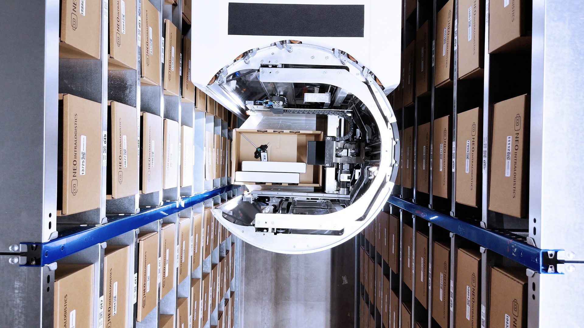Greifmechanismus des AMR - Blick von unten